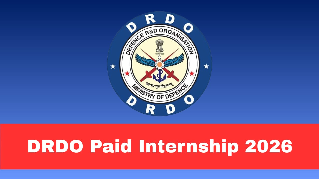 DRDO PXE Paid Internship 2026 Apply Now Offline for 07 Posts