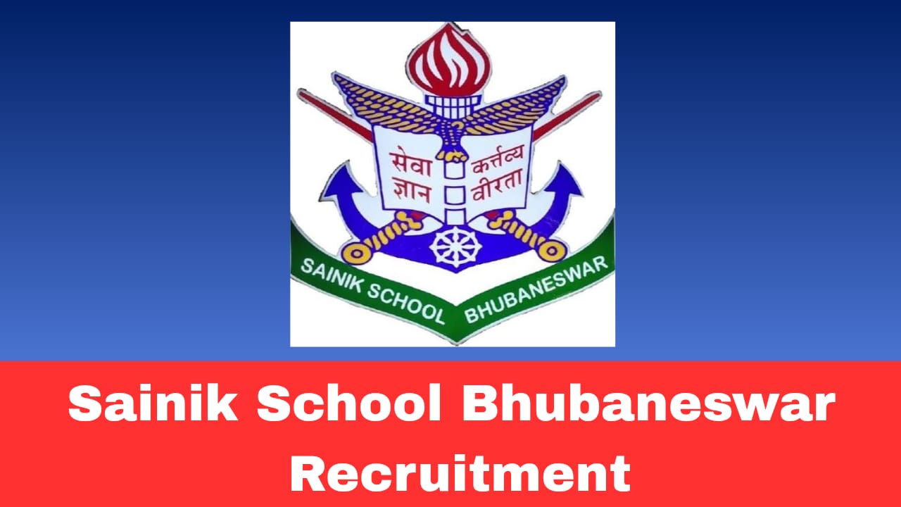 Sainik School Bhubaneswar Recruitment 2026 Apply for TGT and Posts