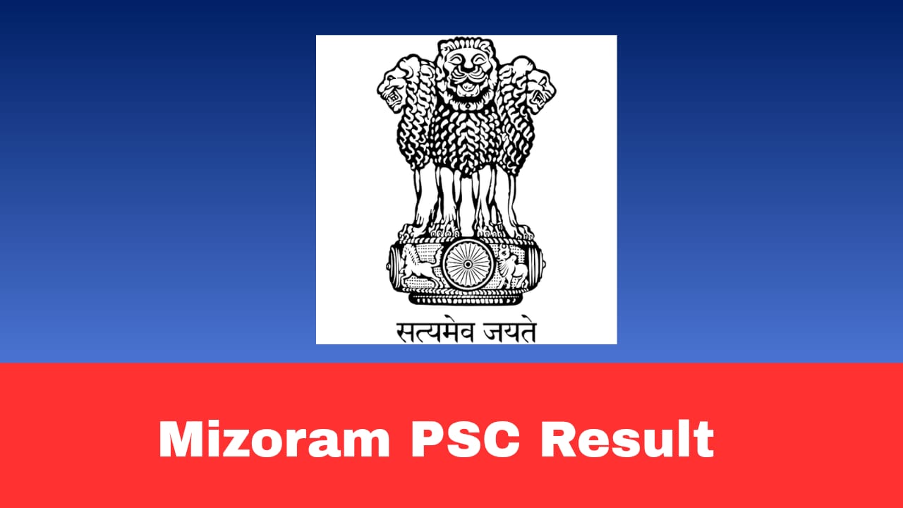 Mizoram PSC Agriculture Examination 2026 - Final Result