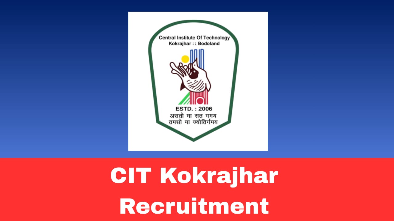 CIT Kokrajhar JRF Recruitment 2026 Walk-in-Interview Junior Research Fellow