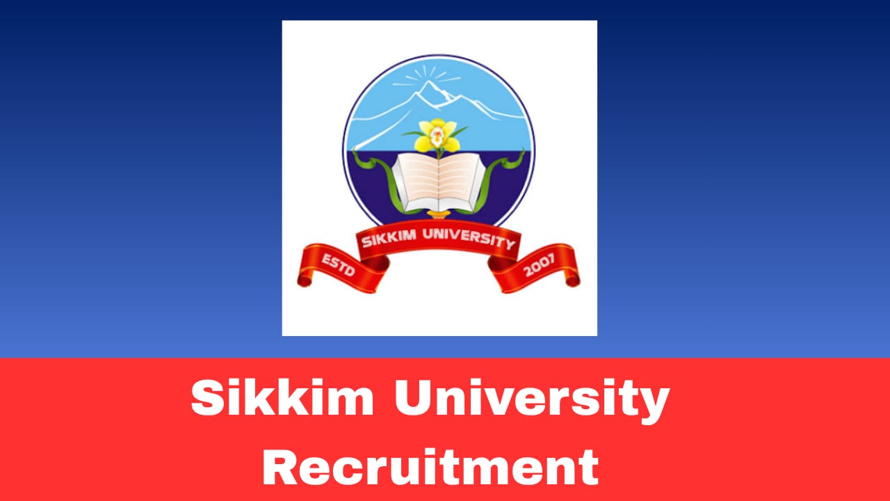 Sikkim University Research Asst Recruitment 2026 –Apply ICSSR Funded Project & Others Posts