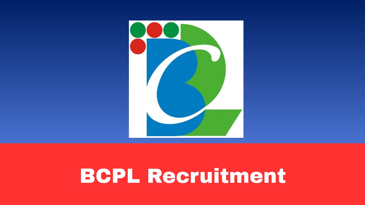 BCPL Recruitment 2026 – Apply Online for Executive Posts | Govt. of India Enterprise